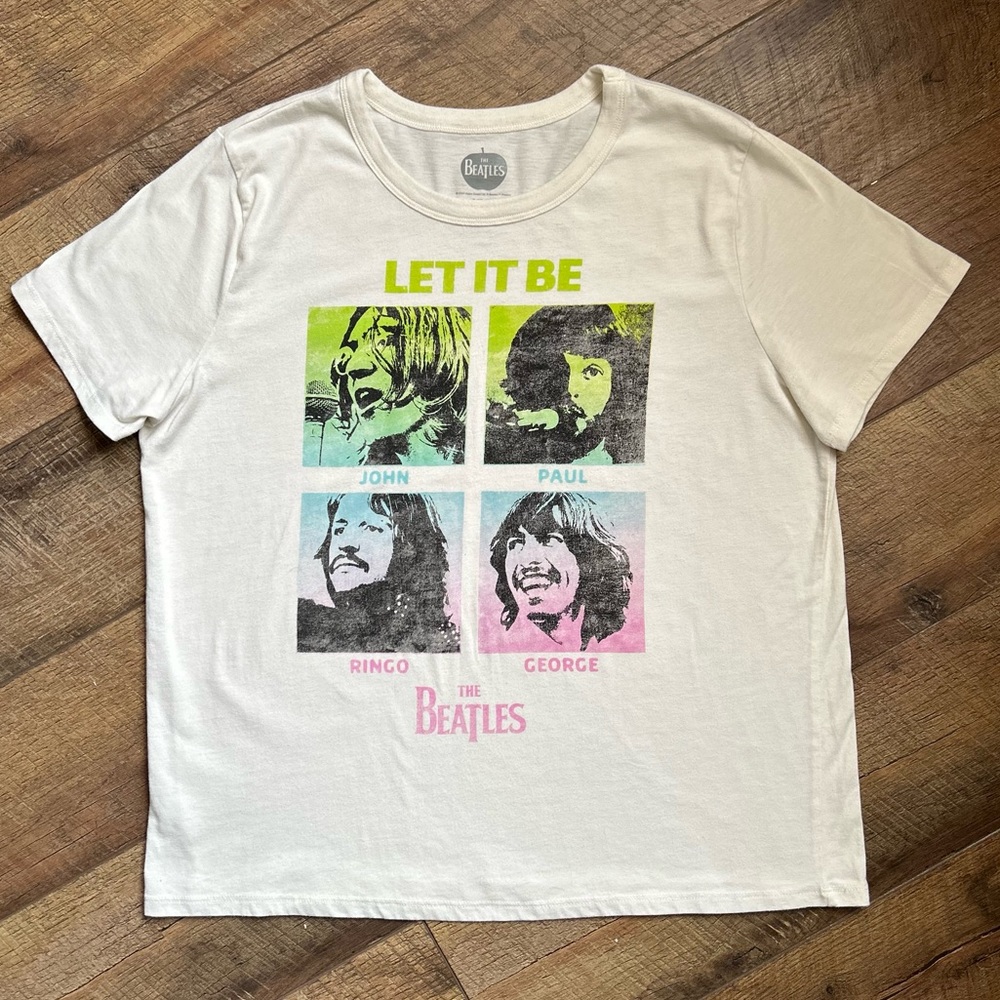 “Let It Be” - Beatles T-Shirt Cream - Size - XXL - Picture 4 of 6